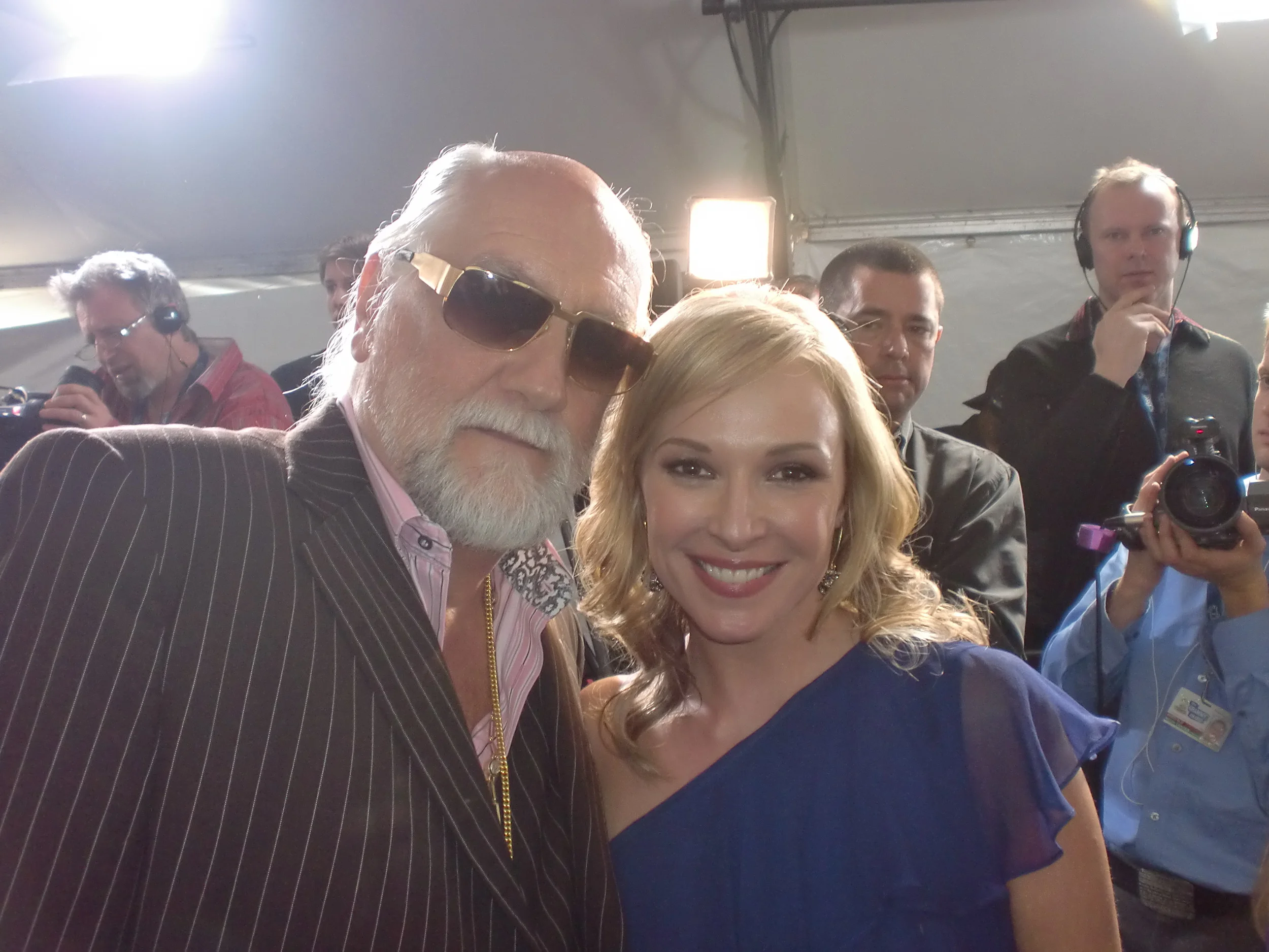  With Mick Fleetwood at the Grammys 2011. 