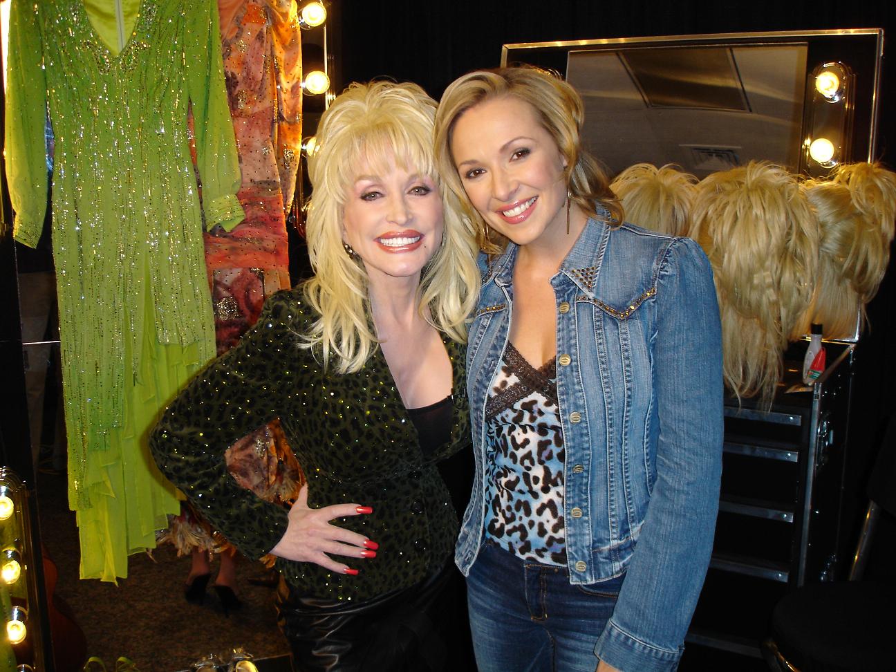 Katie Cook and Dolly Parton