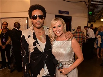 Katie Cook with Lenny Kravitz