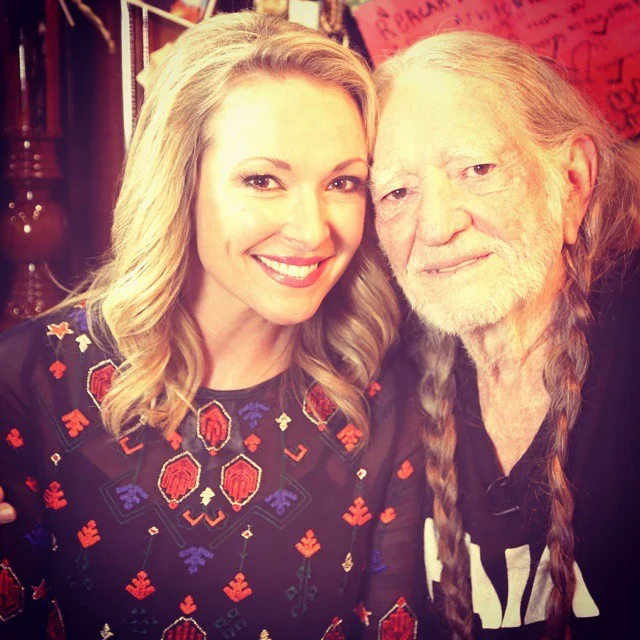 Katie Cook with Willie Nelson