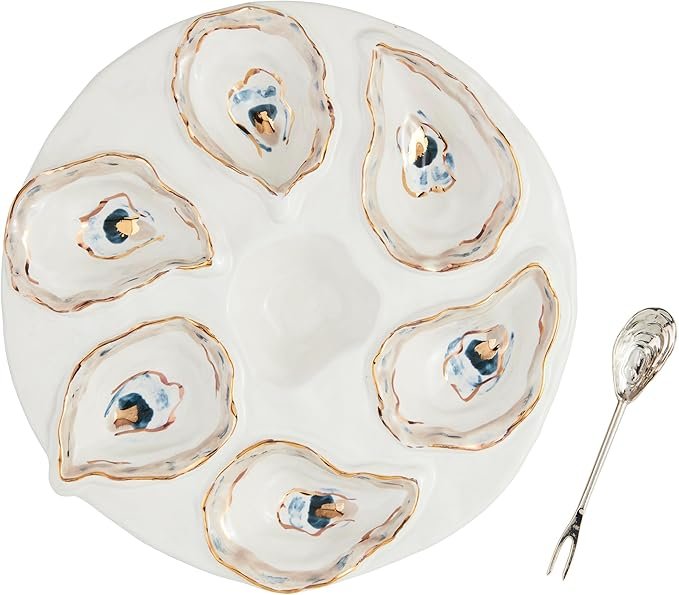 Mud Pie Oyster Server Set