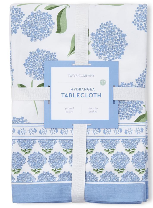 Two's Company Hydrangea Table Cloth