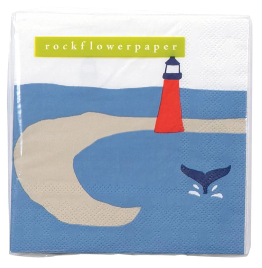Seaside Lighthouse Paper Cocktail Napkins