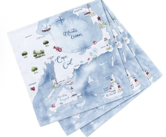 Cape And Islands Paper Cocktail Napkins