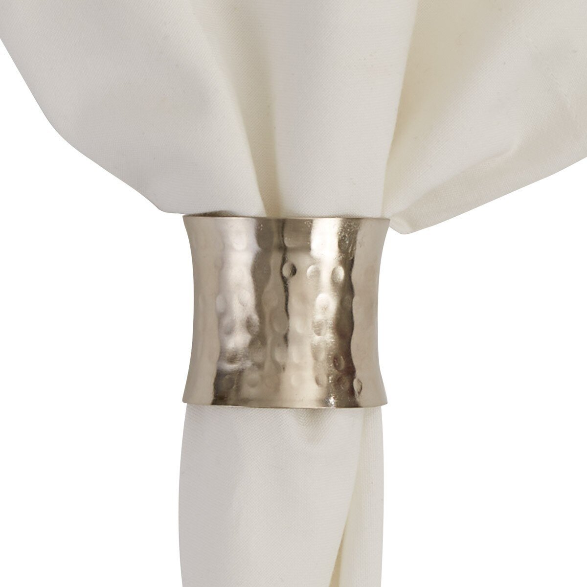 Napkin Ring- Hammered Silver