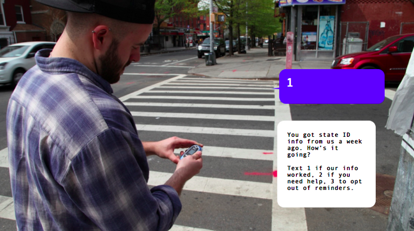 SMS prototype in action