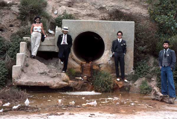 Asshole "Mural", 1974. Harry Gamboa Jr. (Featuring the four founding members of Asco).