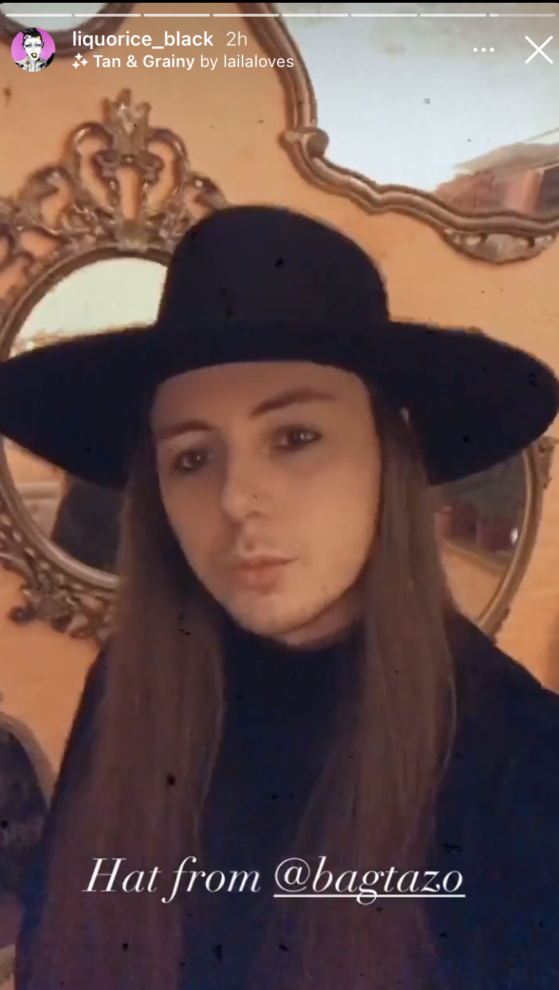 Liquorice Black / Frankie Hat