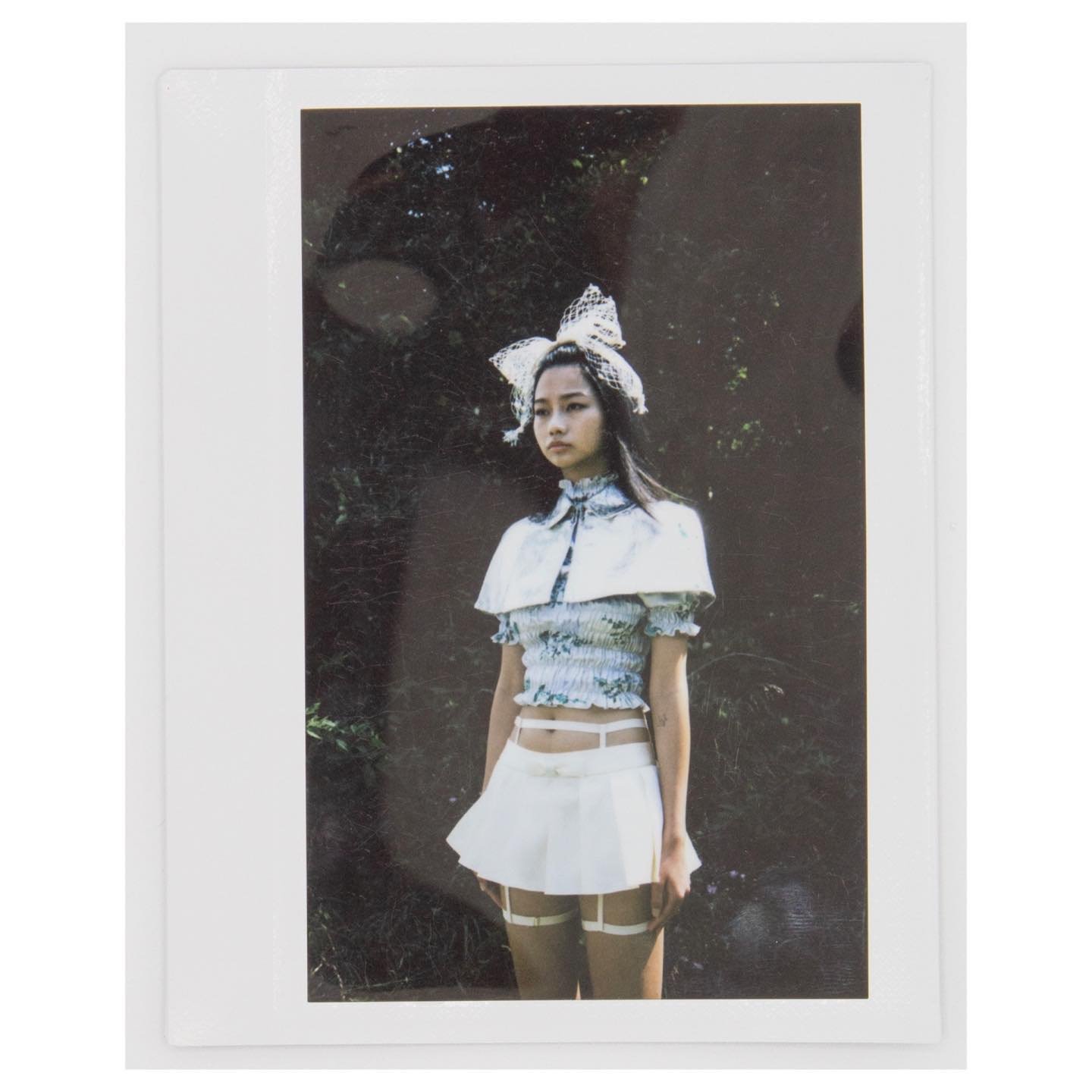 The Cage Bow and the Modiste Garters. I love how the instax turned out! BTS from this season&rsquo;s shoot with @richieramirezjr, @tashiejane and @ratonrose.