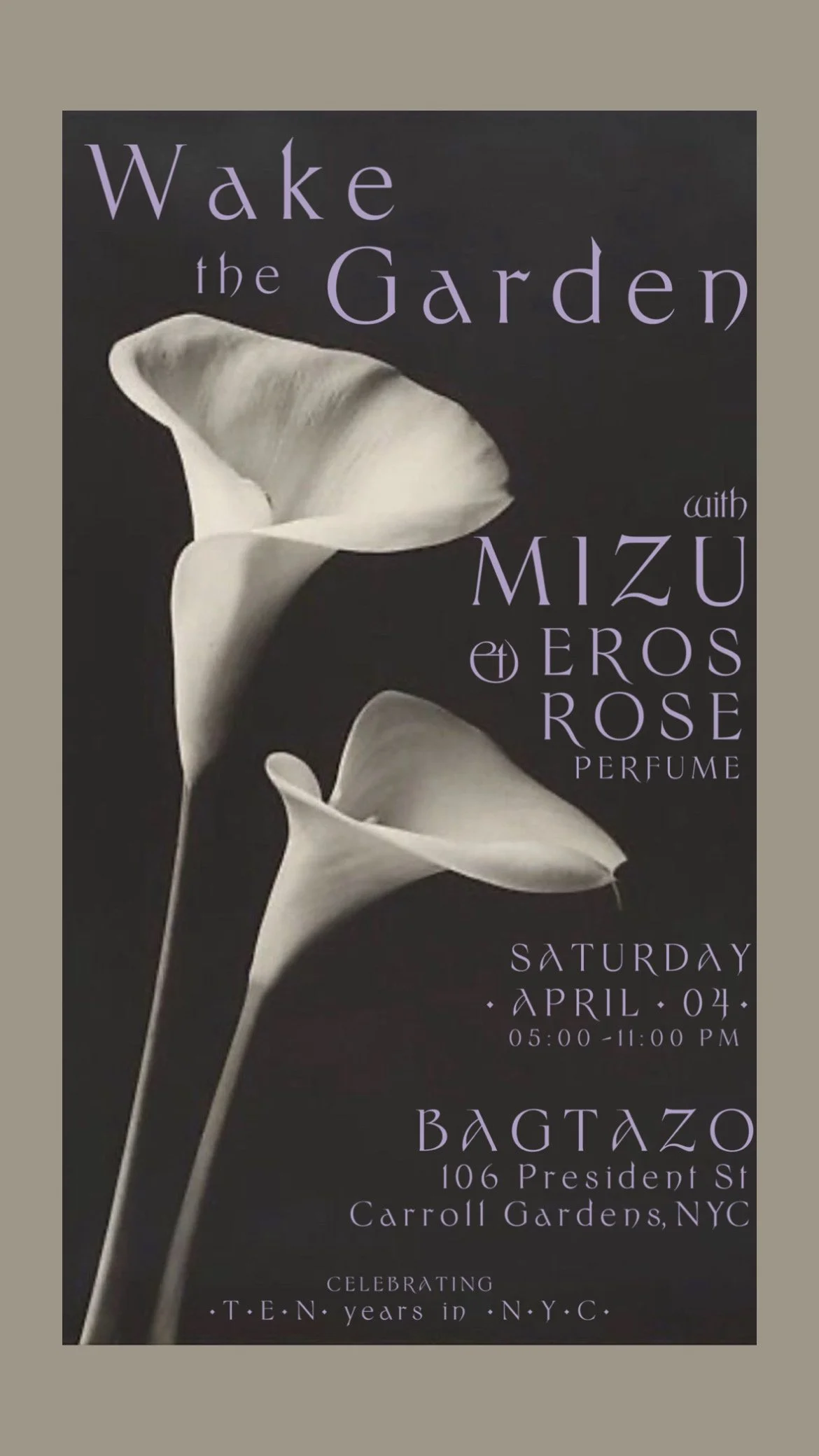 Invite to Bagtazo's Spring Party