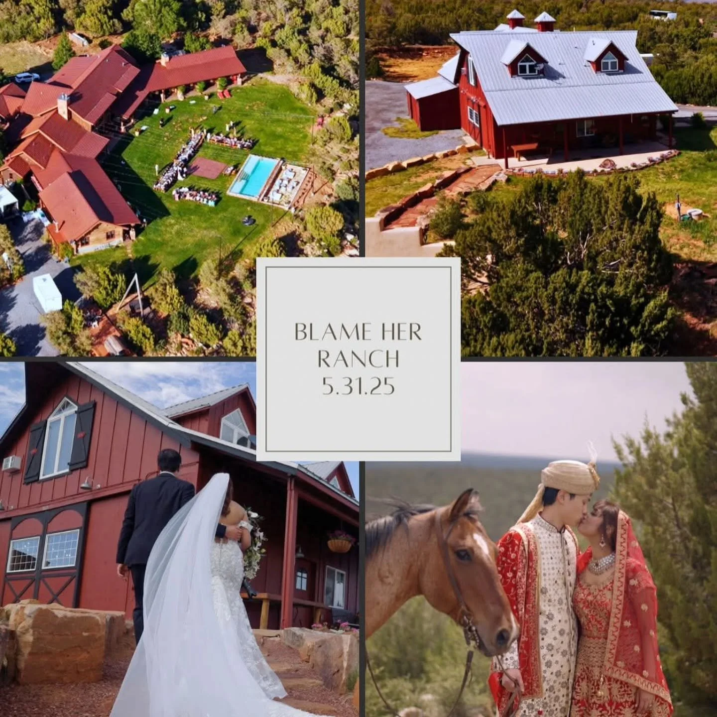 Blame Her Ranch @blameherranchsantafe will always be one of our favorite places to tell a love story. 🤍
We&rsquo;re grateful to film weddings from so many cultures, traditions, and backgrounds &mdash; each one unique, each one beautiful.
Our goal is