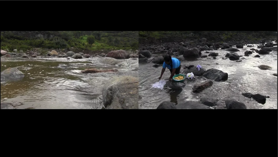 Lavando en el Rio Huancabamba/Washing in Huancabamba River