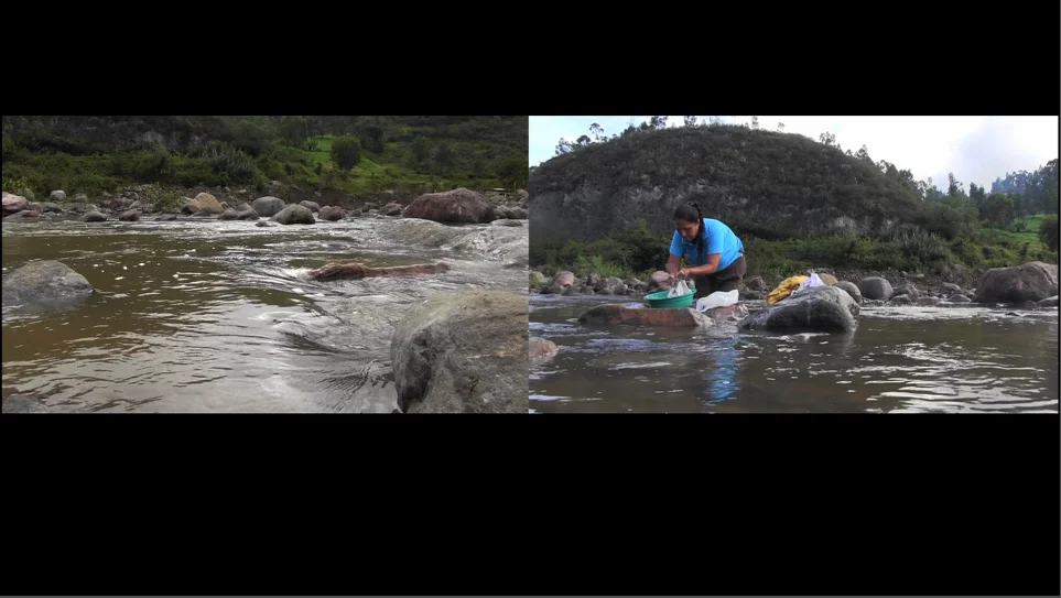 Lavando en el Rio Huancabamba/Washing in Huancabamba River