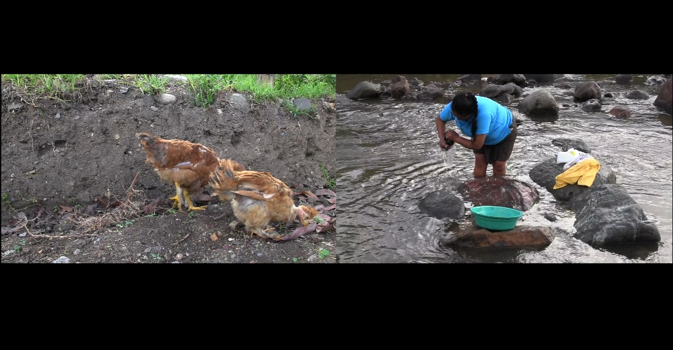 Lavando en el Rio Huancabamba / Washing in Huancabamba River 