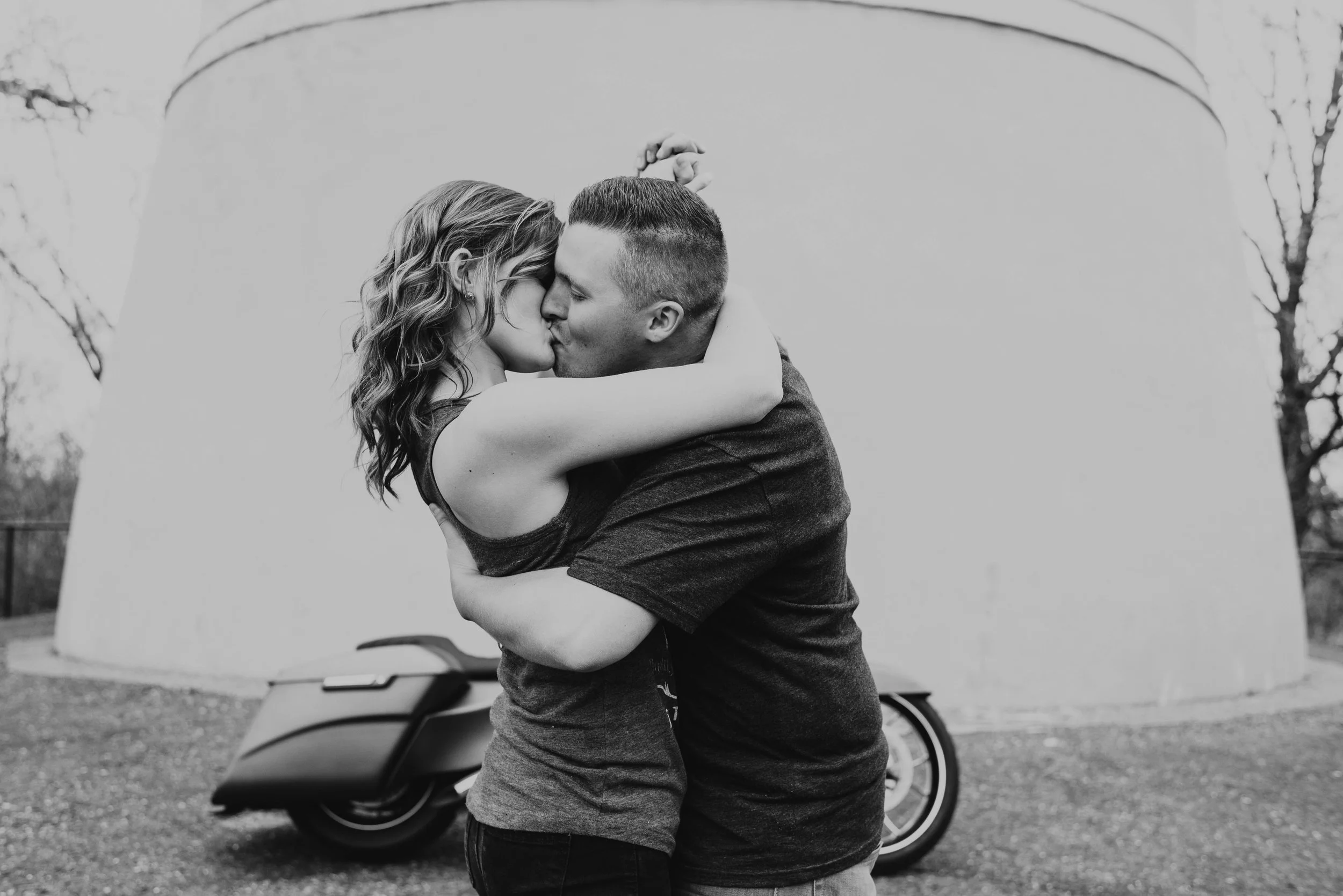 Amanda + Kallan | Love on a Harley | Minneapolis, Minnesota