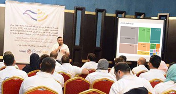 Waseem Ahmed presents an interactive visualization of Iraq’s 2016 Budget at PTX Baghdad