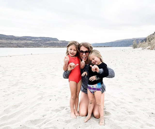 One last hurrah for summer. I know it's mid October, but we usually have warmer weather over here in eastern WA and we were just dreaming and hoping it'd be hot and sunny. It wasn't. It was freezing and my hands are half numb. But we had a blast runn