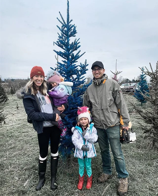 A whole new meaning to a Blue Christmas! We tried something SUPER crazy this year! Zoom in on Sloane's face in the second picture (her fave face) and then her dream tree, which wasn't quite big enough. Maybe next year. 🎄🎄🎄#bluechristmas #bluechris
