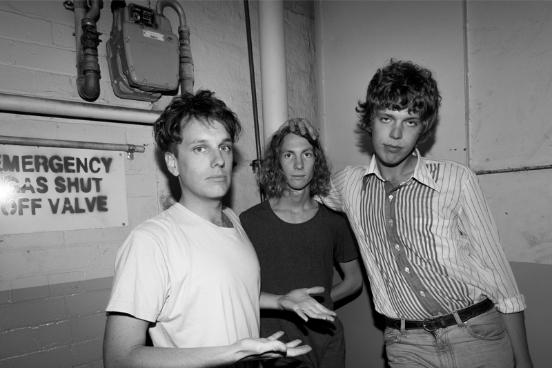 Methyl Ethyl - From left to right: guitarist/vocalist Jake Webb, drummer Chris Wright, and bassist Thom Stewart