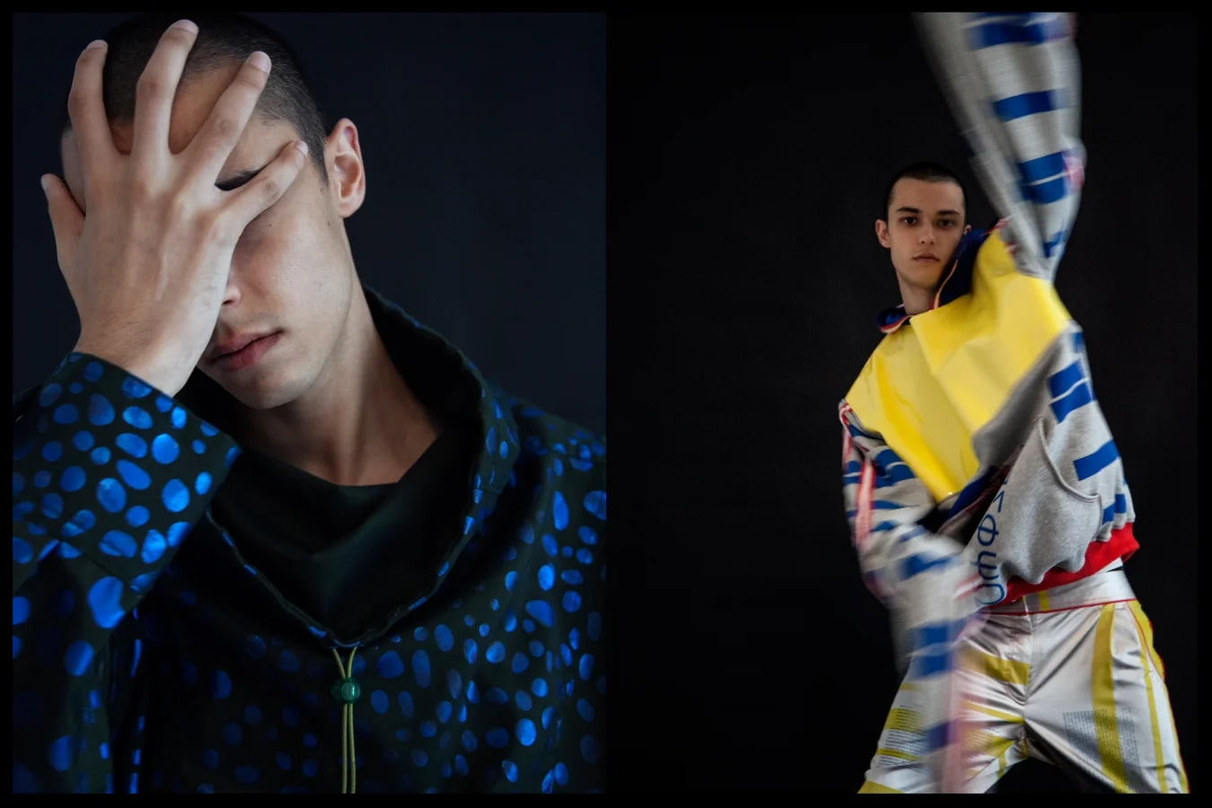 Left: Talia Jimenezz cagoule - Right: Full tracksuit Ysabel Cloherty