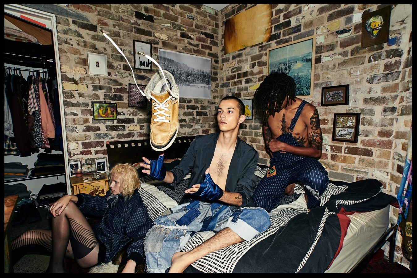 Kane - COS jacket Abbey Walker Designs PantsCOS gloves, Gemma - Emma Mulholland bomber, Yannik - Emma Mulholland overalls