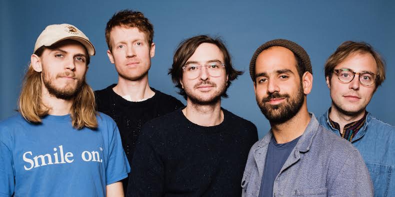 From left to right: Jackson Pollis (drummer), Matt Kallman (keyboards), Martin Courtney (vocals/guitars), Alex Bleeker (vocals/bass), Julian Lynch (lead guitars)