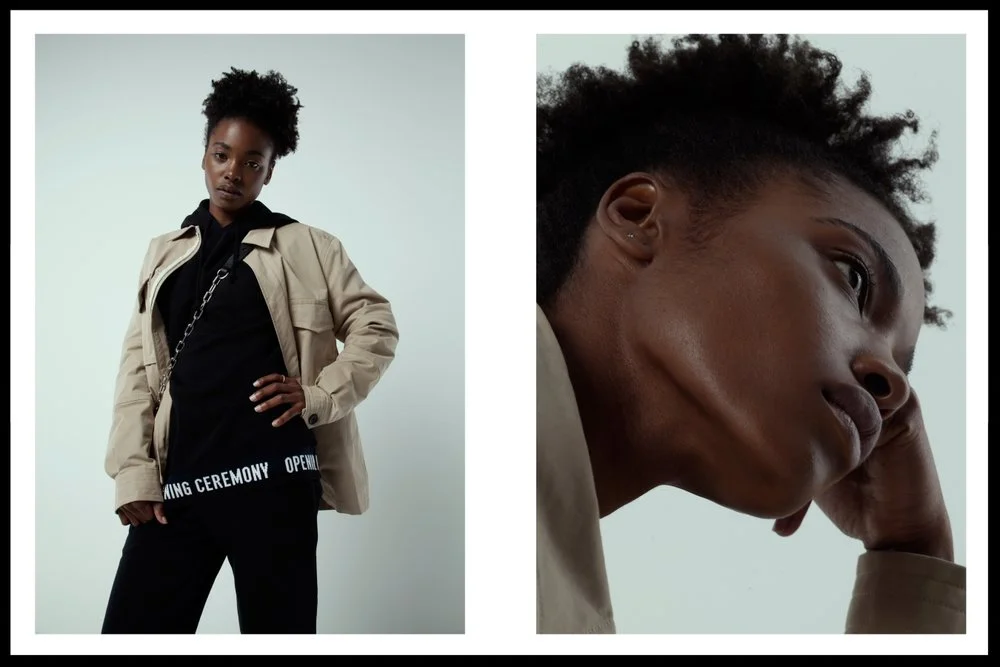 Opening ceremony hoodie, Opening ceremony track pants, Paul Smith jacket, Alexander Wang bag