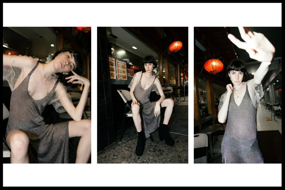 Top by Manning Cartel, Dress by Twiin, Earrings by Pastiche