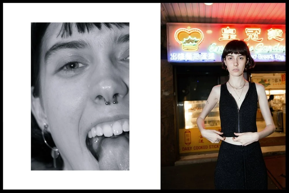 Top and skirt by Guess, Boots by missguided, Earrings by Pastiche