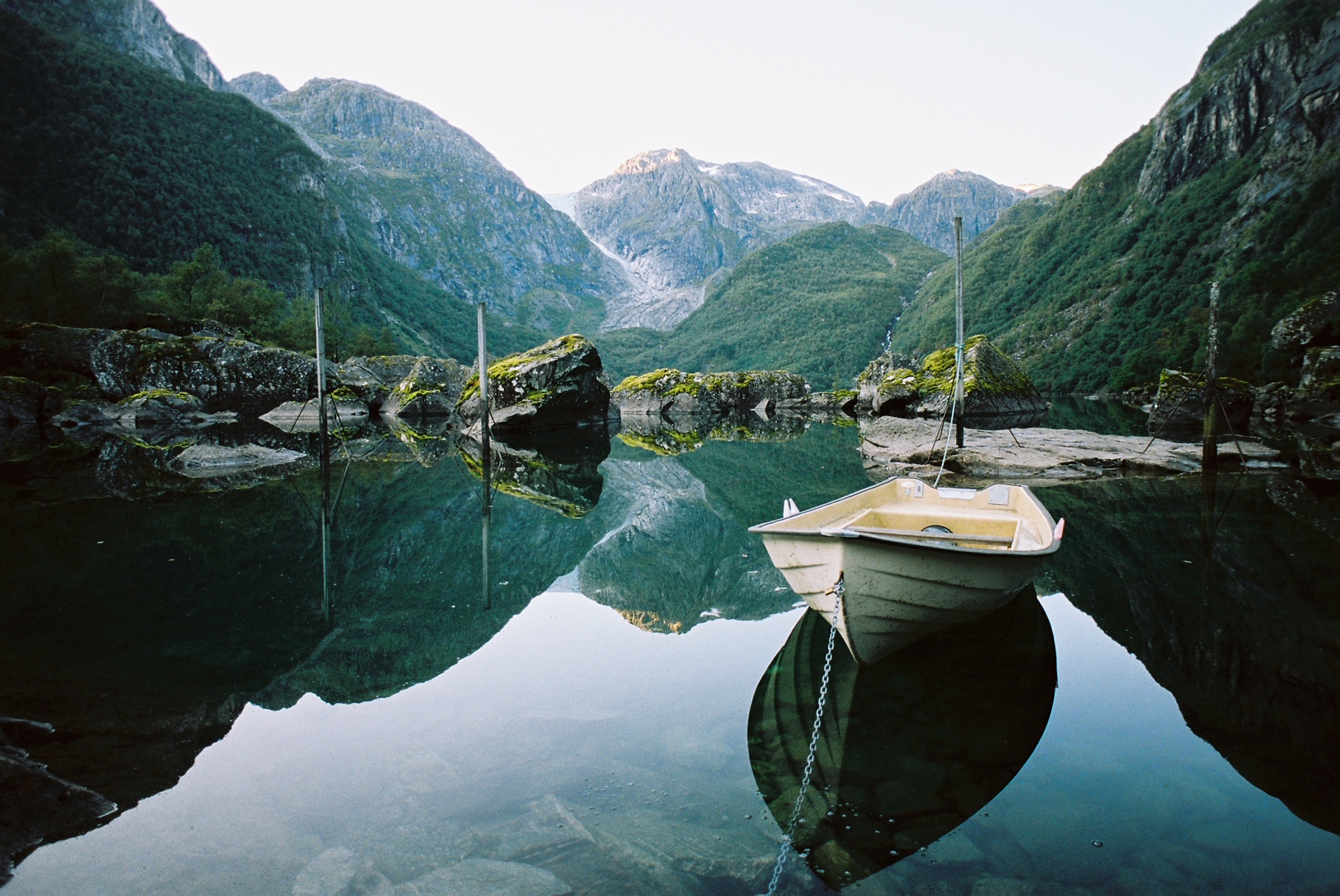 This photo was taken in Odda, Norway using Kodak Portra 160