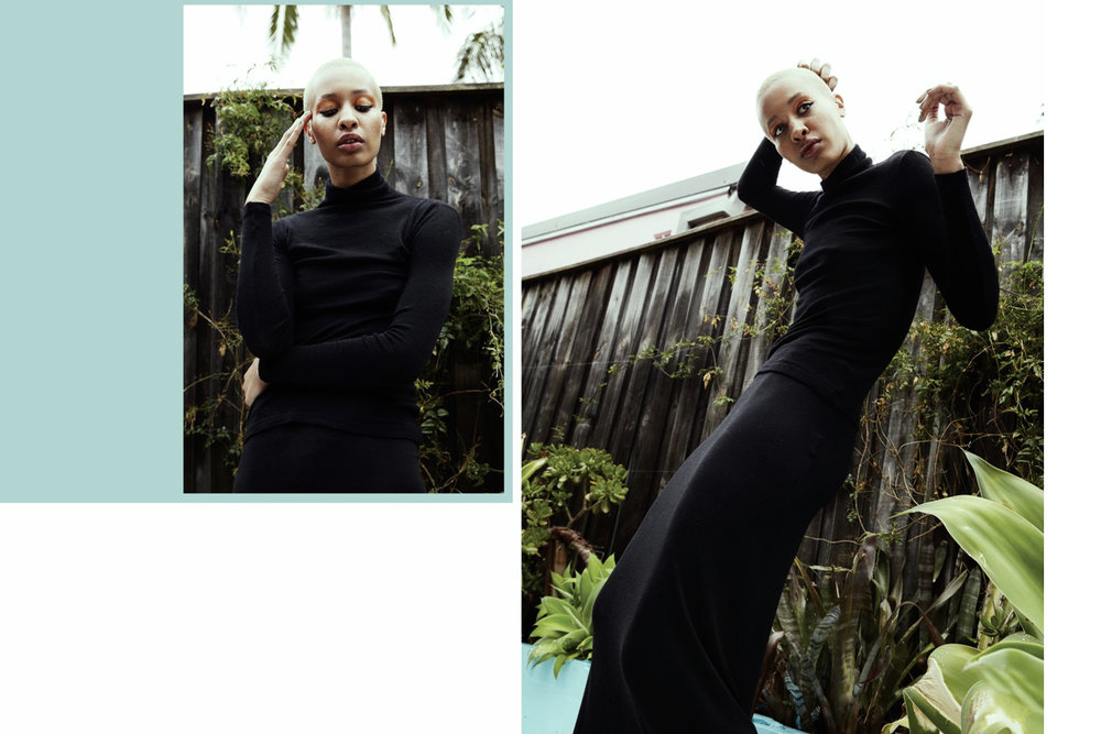 turtleneck jumper, Vintage skirt