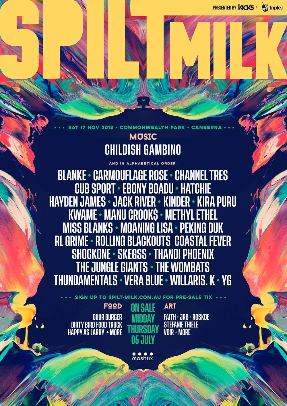 Spilt Milk 2018 Line Up 