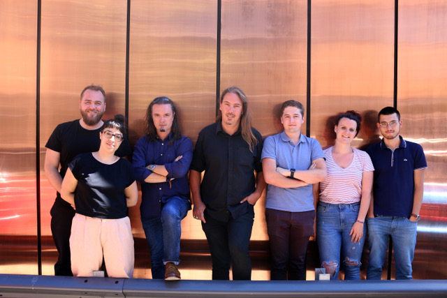 Yann Mathias is 3rd from left.