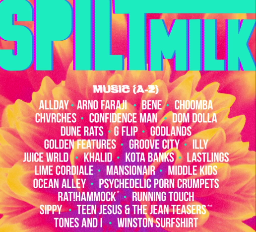 Spilt Milk Drops a Full Cream Line Up