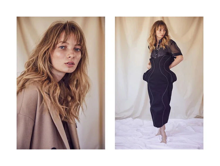 Left: Jacket and Bracelet Beyond Retro, Bralette &amp; Other Stories, Pants Anna Quan // Right: Skirt Manning Cartel, Skirt Zinnia, Bralette Lonely
