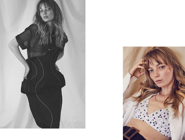 Left: Skirt Manning Cartel, Skirt Zinnia, Bralette Lonely // Right: Shirt and Shorts Jillian Boustred