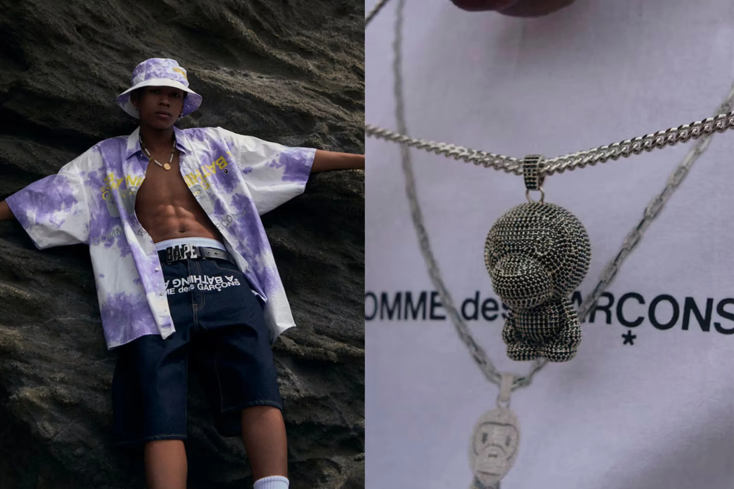COMME des GARÇONS x BAPE SS23 Collaborative Collection