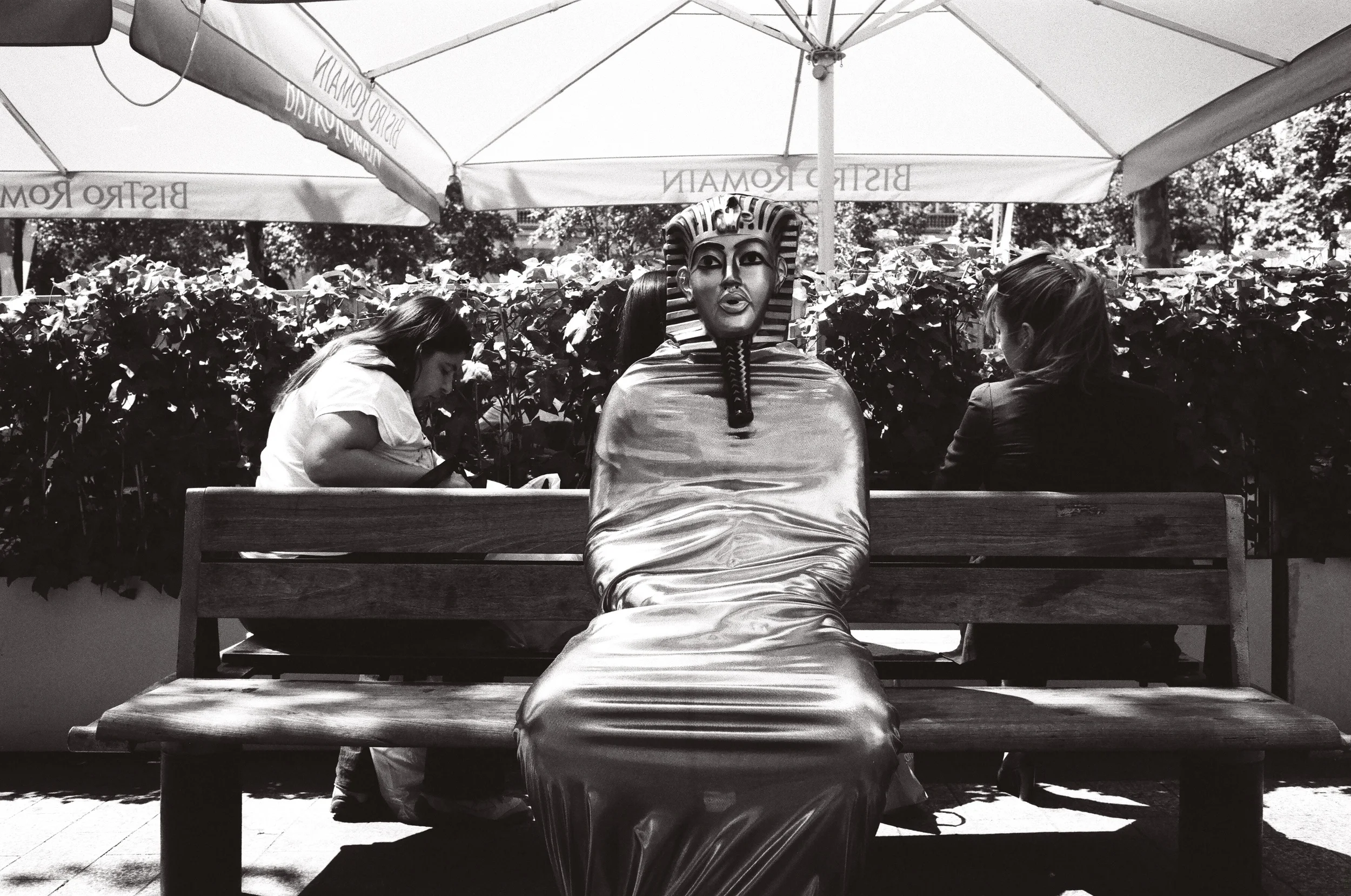 Street Artist on Champs-Élysées, Paris (2012)