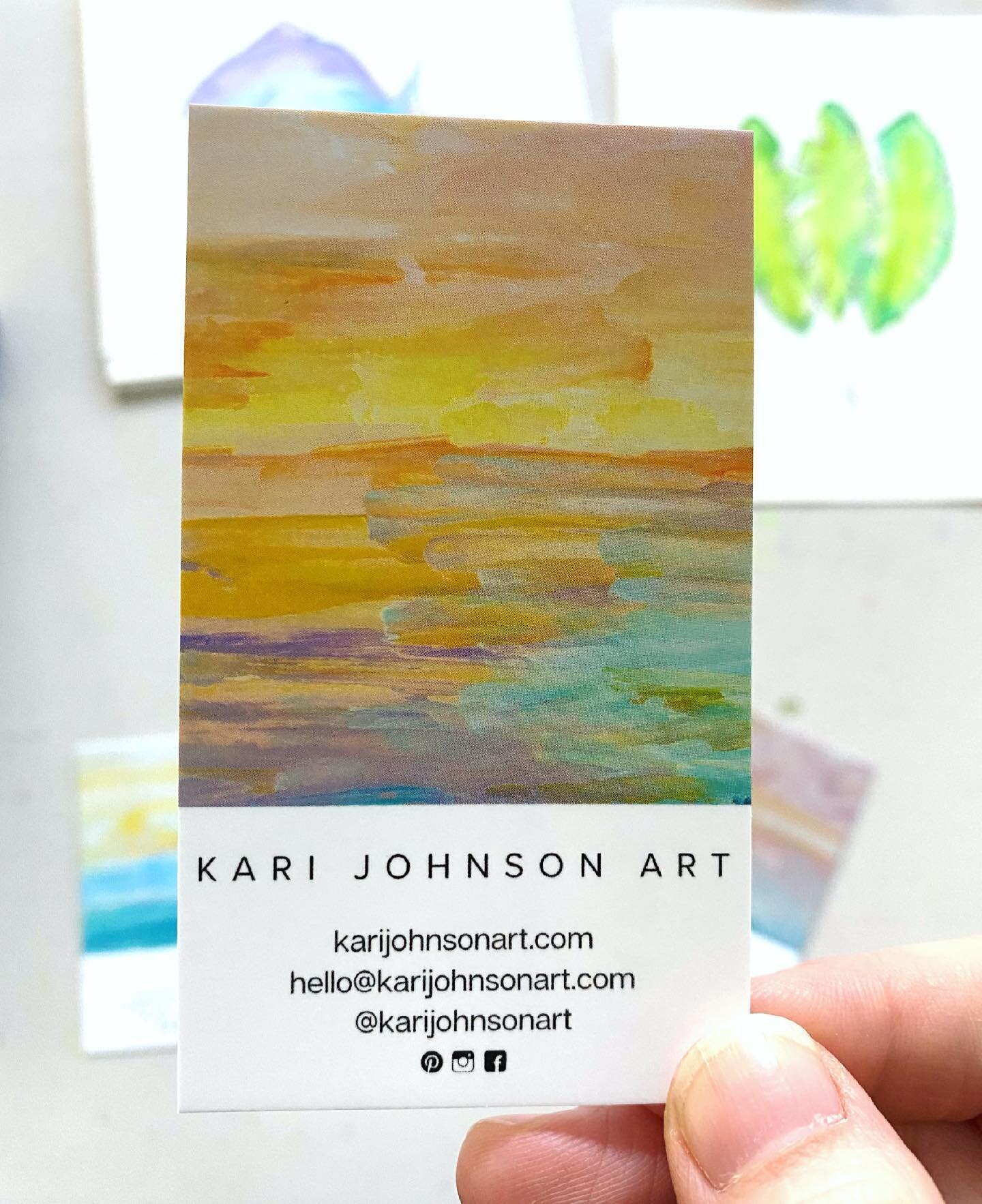 New biz cards in preparation for the @burkheadartcenter art show next weekend! A good end to #friyay indeed.