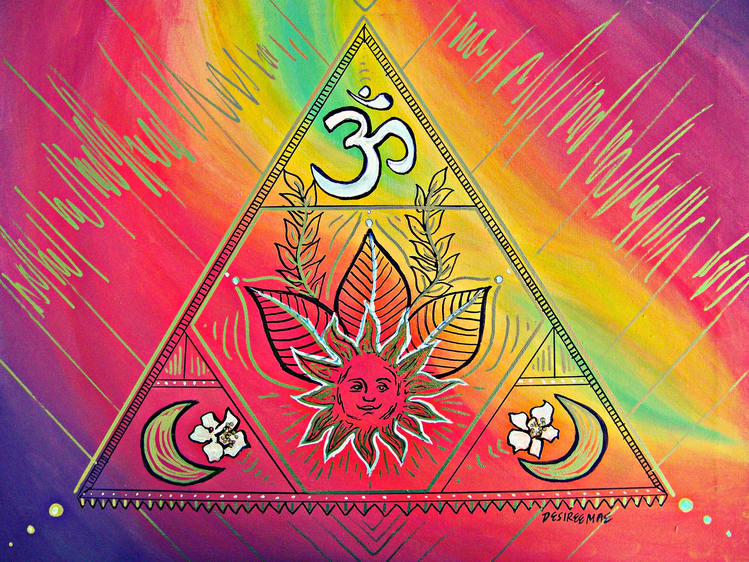 "Tie-Dye Pyramid"