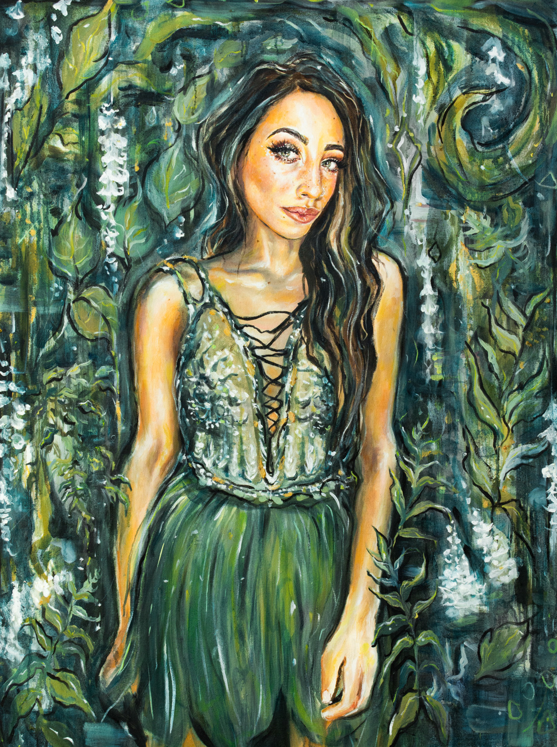 "DEWDROP" 2016 - OIL ON CANVAS
