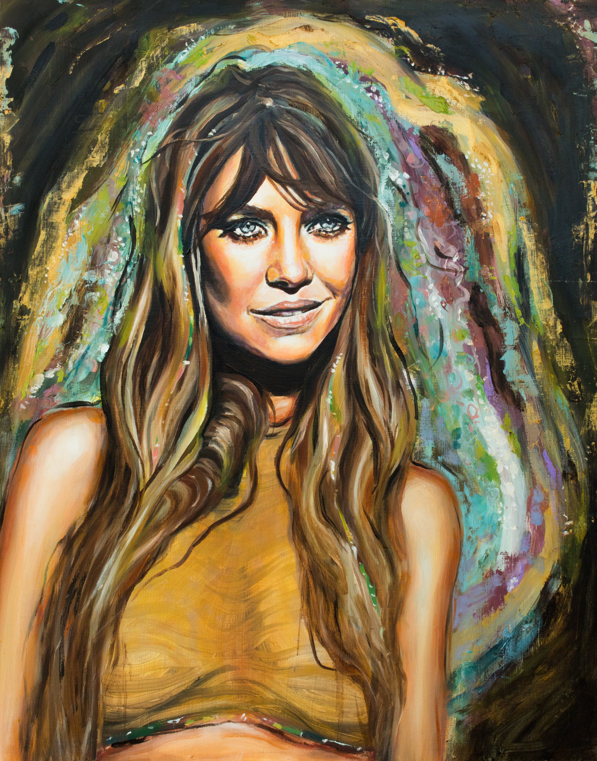 "STARDUST" 2016 - OIL ON WOOD PANEL