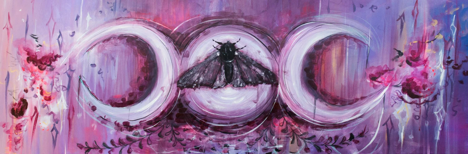 "LUNAR MOTH" 2015 - OIL ON CANVAS