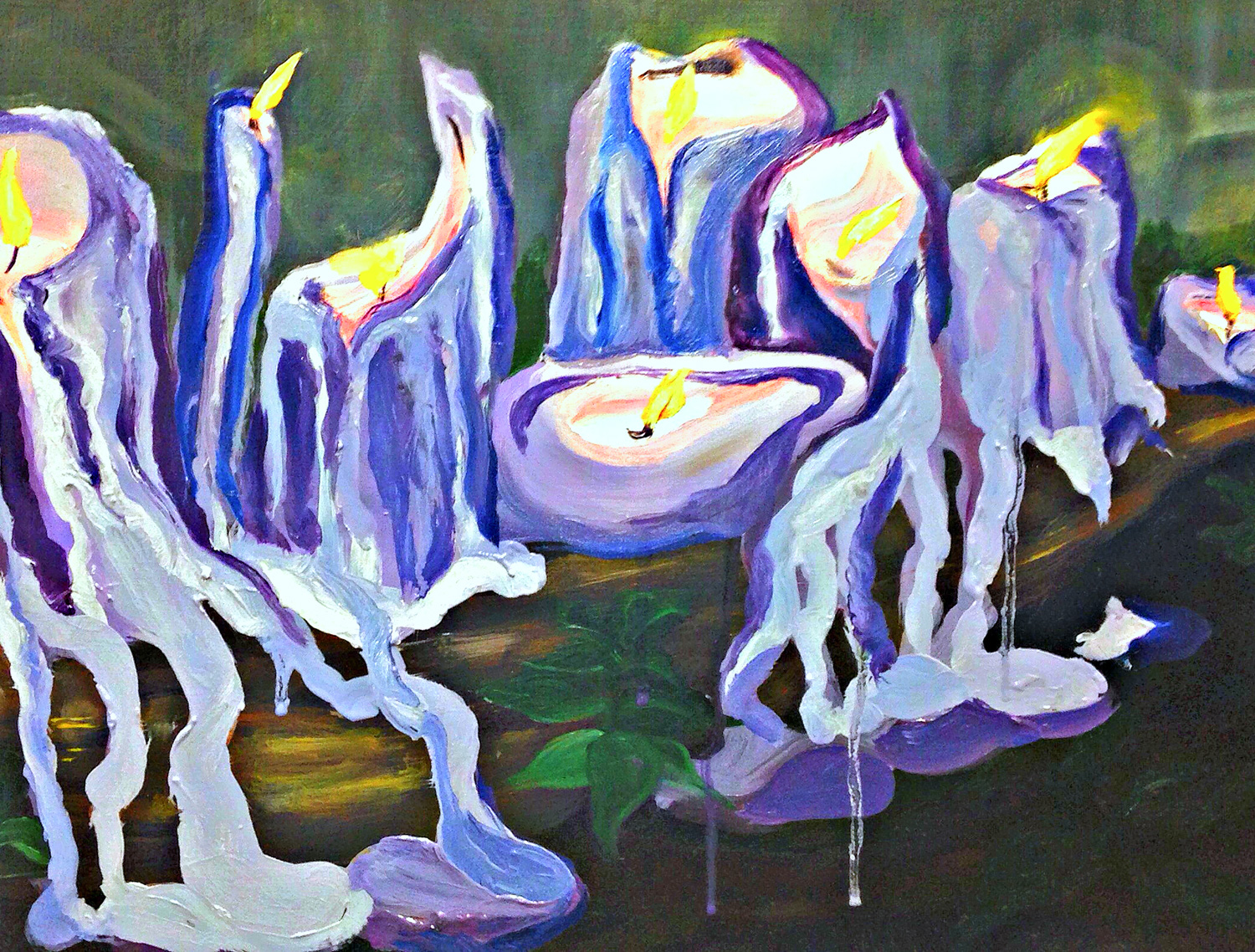 "ILLUMINATE" 2014 - OIL ON WOOD PANEL