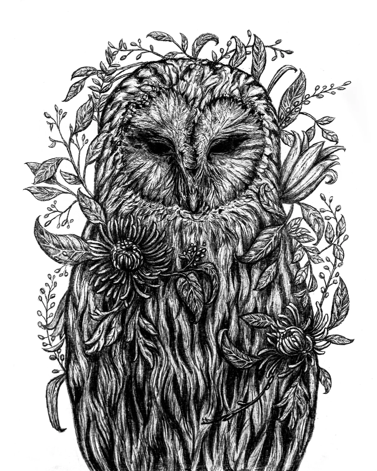 “NATURE’S EMBRACE” 2018 - GRAPHITE ON PAPER
