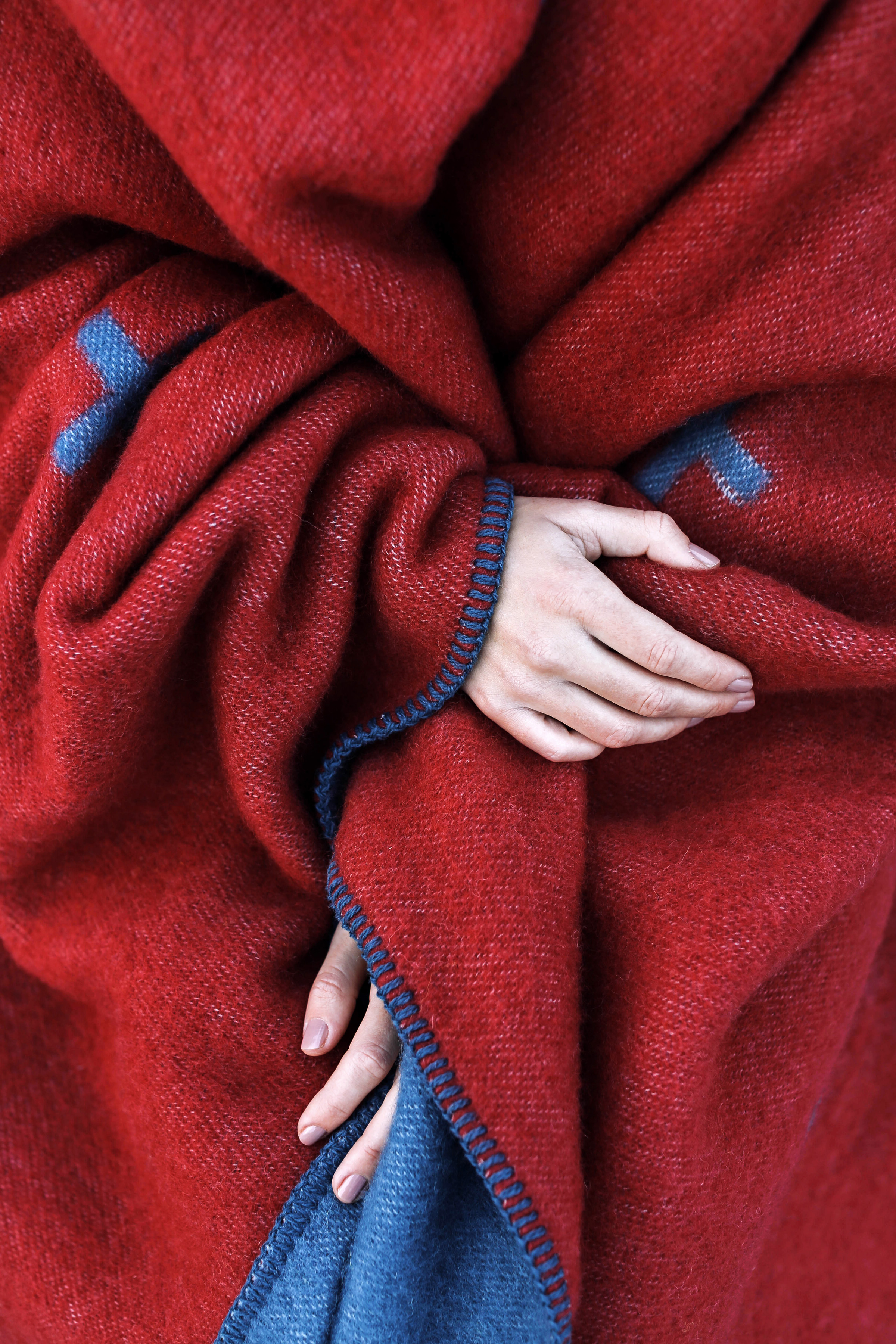 100% quality wool for softness and coziness.