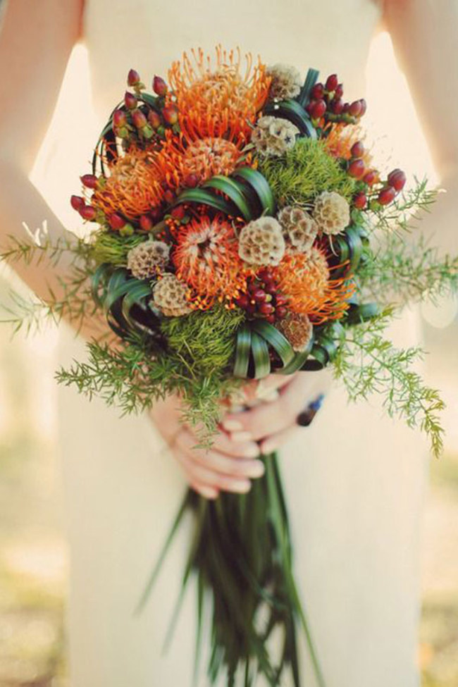 Autumn bridal bouquet inspiration (image sourced from Pinterest)