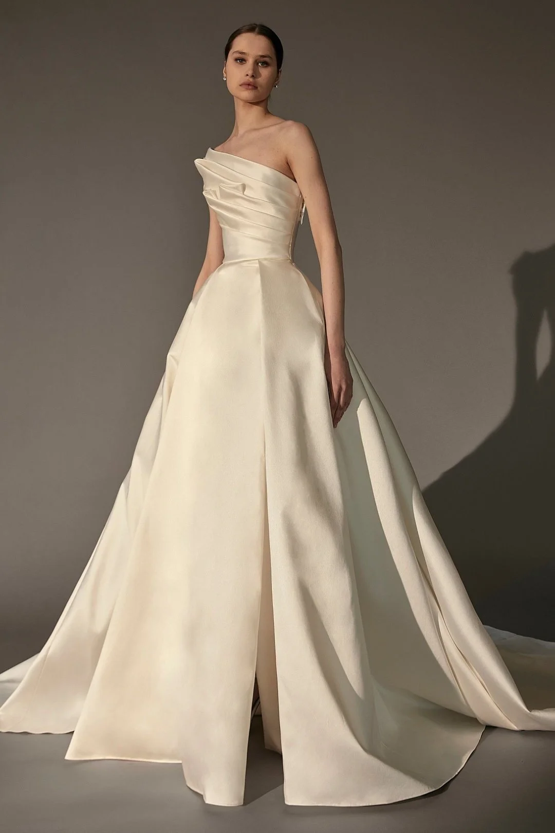 elie saab satin wedding dress