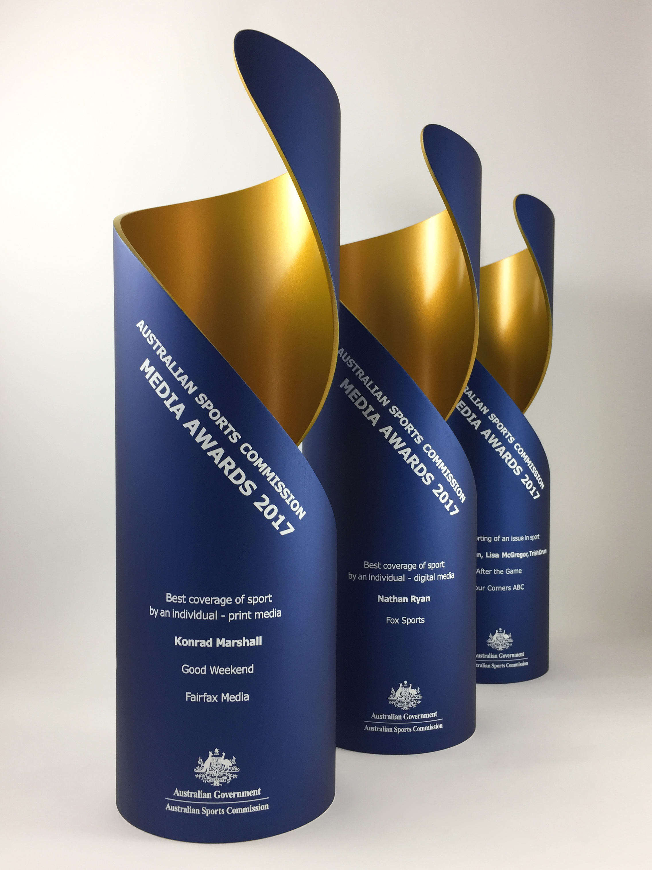 Fancy sammensmeltning Centrum Australian Sporting Commission Media Awards Trophy — ARTISANED AWARDS