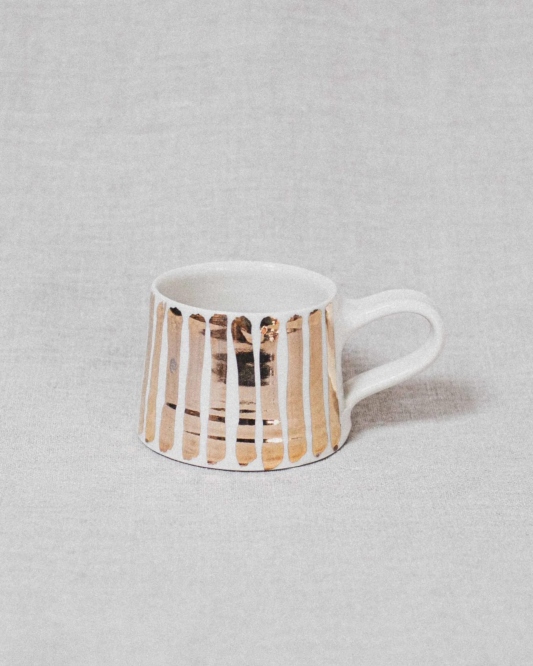 Short Mug - Gold Stripe